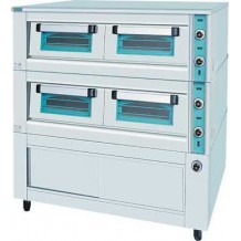 Ηλεκτρικός φούρνος πίτσας διπλός με θερμοθάλαμο 1480 Ηλεκτρικός φούρνος πίτσας διπλός με θερμοθάλαμο 1480