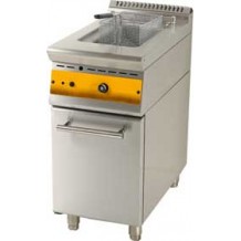 Μονή φριτέζα αερίου με ερμάριο 10 λίτρων Μονή φριτέζα αερίου με ερμάριο 10 λίτρων