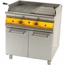 Ψησταριά grill αερίου με πέτρες λάβας και ερμάριο 80 Ψησταριά grill αερίου με πέτρες λάβας και ερμάριο 80