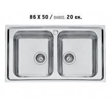 Νεροχύτης inox ένθετος 86*50 Σ24Β Νεροχύτης inox ένθετος 86*50 Σ24Β