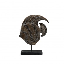 GOURAMI ΔΙΑΚΟΣΜΗΤΙΚΟ ΨΑΡΙ POLYRESIN ΚΑΦΕ 19 3x5 8xY24 7cm c250410