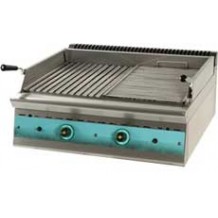 Ψησταριά grill αερίου διπλή με πέτρες λάβας 90 Ψησταριά grill αερίου διπλή με πέτρες λάβας 90