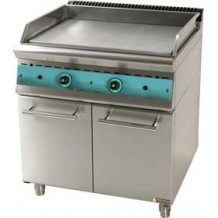 Ψησταριά grill πλατό αερίου διπλή με ερμάριο 90