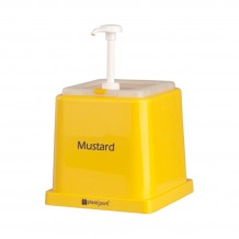 Δοχείο πλαστικό  με 1 αντλία για μουστάρδα 14cm c259367 Δοχείο πλαστικό  με 1 αντλία για μουστάρδα 14cm c259367