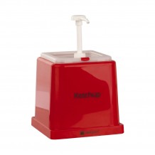 Δοχείο πλαστικό  με 1 αντλία για ketchup 14cm c259368 Δοχείο πλαστικό  με 1 αντλία για ketchup 14cm c259368