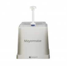 Δοχείο πλαστικό  με 1 αντλία για μαγιονέζα 14cm c259369 Δοχείο πλαστικό  με 1 αντλία για μαγιονέζα 14cm c259369