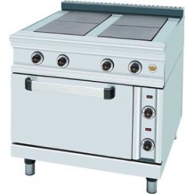 Ηλεκτρική κουζίνα 4 εστιών με φούρνο Ηλεκτρική κουζίνα 4 εστιών με φούρνο