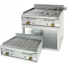 Ψησταριά grill αερίου με λιποσυλλέκτη νερού 870 Ψησταριά grill αερίου με λιποσυλλέκτη νερού 870