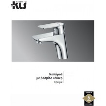 Μπαταρία νιπτήρα βαλβίδα κλίκερ χρώμιο Μ17Α