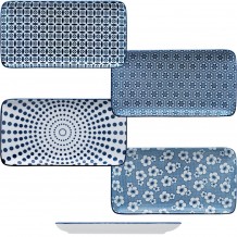 Σετ 4 Πιάτα πορσελάνης ορθογώνια 22 8x12 3cm c268273 Σετ 4 Πιάτα πορσελάνης ορθογώνια 22 8x12 3cm c268273