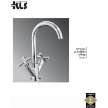 Μπαταρία νιπτήρα βαλβίδα κλίκερ χρώμιο Μ22Α