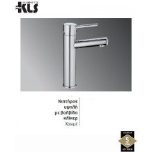 Μπαταρία νιπτήρα υψηλή βαλβίδα κλίκερ χρώμιο Μ25Α