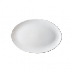 Πιάτο Οβαλ πορσελάνης  λευκό Σειρά VECTOR  31cm c270985