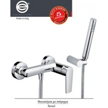 Μπαταρία ντουζιέρας με στήριγμα ντούς χρώμιο Μ31Ζ