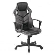 BF7700 Bucket Πολυθρόνα Διευθ ντή Mesh Pu Μαύρο Γκρι c276692