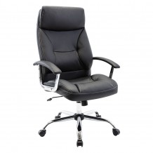 BF5700 Πολυθρόνα Διευθυντή Χρώμιο Pu Μαύρο c278446