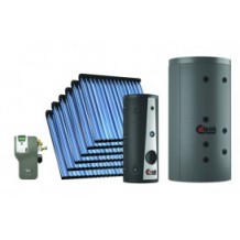 Κεντρικό ηλιακό σύστημα για θέρμανση χώρου 1000 litre 6*vts 12