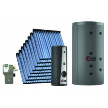 Κεντρικό ηλιακό σύστημα για θέρμανση χώρου 1700 litre 8*vts 16