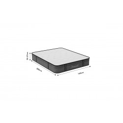 Στρώμα Diamond pakoworld pocket spring gel memory foam 25 27cm 160x200εκ c281790