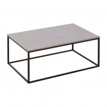 TEXAS Τρ Σαλονιού 115x75x45cm Mdf Μάρμαρο Βαφή Μαύρη c284566