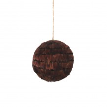 PLUME ΧΡΙΣΤΟΥΓΕΝΝΙΑΤΙΚΗ ΜΠΑΛΑ ΜΕ ΦΤΕΡΑ ΚΑΦΕ Δ10cm c289705