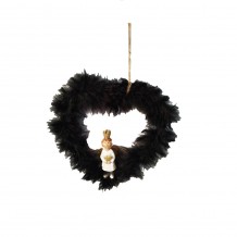 NIGHT ΧΡΙΣΤΟΥΓΕΝΝΙΑΤΙΚΟ ΔΙΑΚΟΣΜΗΤΙΚΟ ΜΑΥΡΟ 15x15xΥ2cm c289737