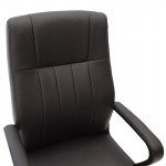Καρέκλα γραφείου διευθυντή Roby pakoworld με pu χρώμα μαύρο c298449