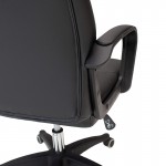 Καρέκλα γραφείου διευθυντή Roby pakoworld με pu χρώμα μαύρο c298449