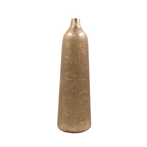 BOTELLA ΒΑΖΟ ΑΛΟΥΜΙΝΙΟΥ ΧΡΥΣΟ Δ15xΥ51cm c303266