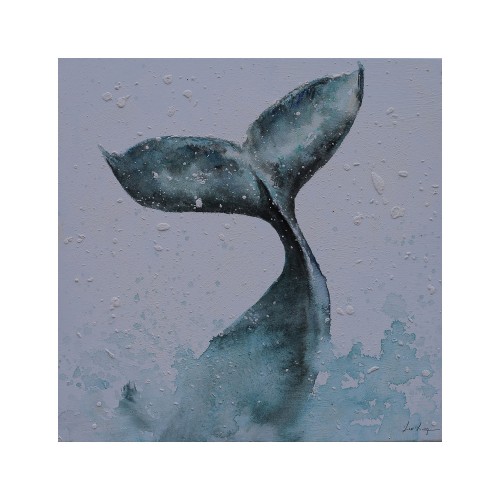 WHALE HANDMADE ΠΙΝΑΚΑΣ 80x80cm c305572