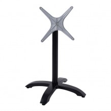 ΒΑΣΗ ΑΛΟΥΜΙΝΙΟΥ ΠΤΥΣΣΟΜΕΝΗ HM469 01 ΜΑΥΡΟ ΜΑΤ 66Χ66Χ72Υεκ ΜΕ ΣΤΑΥΡΟ 48Χ48εκ c312272