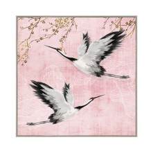CRANES ΠΙΝΑΚΑΣ CHAMPAGNE ΚΟΡΝΙΖΑ 82 5x82 5xΥ4 5cm c313228 CRANES ΠΙΝΑΚΑΣ CHAMPAGNE ΚΟΡΝΙΖΑ 82 5x82 5xΥ4 5cm c313228
