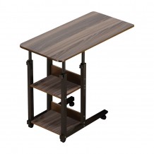 LIFT Βοηθ Τραπεζάκι 60x40x78 92cm Μεταλ Μαύρο Σκ Καρυδί c313696 LIFT Βοηθ Τραπεζάκι 60x40x78 92cm Μεταλ Μαύρο Σκ Καρυδί c313696