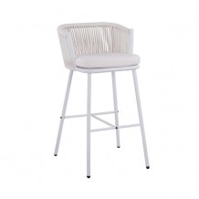 ΣΚΑΜΠΟ ΜΕ ΜΕΤΑΛΛΙΚΟ ΣΚΕΛΕΤΟ ΚΑΙ ΣΧΟΙΝΙ ΛΕΥΚΟ HM5714 03 46x54x101 εκ c313716