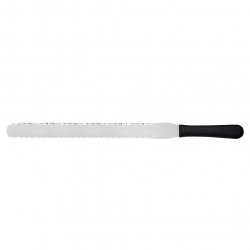 Μαχαίρι ζαχαροπλαστικής με δόντι λάμα με Μαύρη λαβή 3 4x35cm c318191