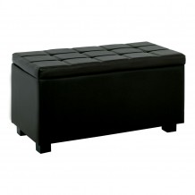 DENISE Αποθ κό Σκαμπώ Pu Μαύρο 88x43x45cm c324283