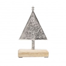 FELIZ 1 ΧΡΙΣΤΟΥΓΕΝΝΙΑΤΙΚΟ ΔΕΝΤΡΟ ΞΥΛΟ ΑΛΟΥΜΙΝΙΟ 18x11xΥ6cm c325847