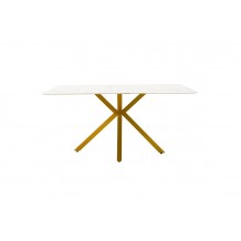 Τραπέζι Paris pakoworld γυαλί 8mm σχέδιο μαρμάρου χρυσό 160x80x75εκ c326396 Τραπέζι Paris pakoworld γυαλί 8mm σχέδιο μαρμάρου χρυσό 160x80x75εκ c326396