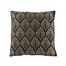 DIANA ΔΙΑΚΟΣΜΗΤΙΚΟ ΜΑΞΙΛΑΡΙ ΒΕΛΟΥΔΟ ΜΑΥΡΟ ΧΡΥΣΟ 45x45cm c326991