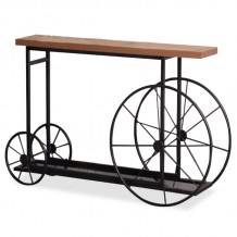 Κονσόλα Bike pakoworld χρώμα μαύρο καρυδί 148x28x85εκ c327812 Κονσόλα Bike pakoworld χρώμα μαύρο καρυδί 148x28x85εκ c327812