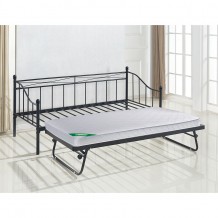 MARIN Set Daybed με Στρώμα Β Steel Μαύρο c332469 MARIN Set Daybed με Στρώμα Β Steel Μαύρο c332469