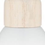 Φωτιστικό οροφής Desy pakoworld χρώμα λευκό φυσικό Φ15x99εκ c334689