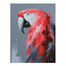 RED PARROT 2 HANDMADE ΠΙΝΑΚΑΣ 76x100xΥ3 5cm c342925 RED PARROT 2 HANDMADE ΠΙΝΑΚΑΣ 76x100xΥ3 5cm c342925