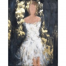 DAME 1 ΠΙΝΑΚΑΣ ΜΑΥΡΟ ΛΕΥΚΟ ΧΡΥΣΟ 90x120xΥ3cm c346590 DAME 1 ΠΙΝΑΚΑΣ ΜΑΥΡΟ ΛΕΥΚΟ ΧΡΥΣΟ 90x120xΥ3cm c346590