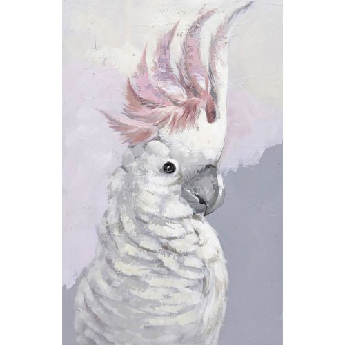 COCKATOO ΠΙΝΑΚΑΣ ΛΕΥΚΟ ΓΚΡΙ ΡΟΖ 60x90xΥ3cm c346609