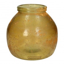 Βάζο Γυάλινο Φ21X20Ycm Κίτρινο c346847