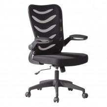 BF2945 Πολυθρόνα Γραφείου Mesh Ύφασμα Μαύρο c347160