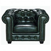 CHESTERFIELD 689 Πολυθρόνα Σαλονιού Καθιστικού Δέρμα Antique Green c347264