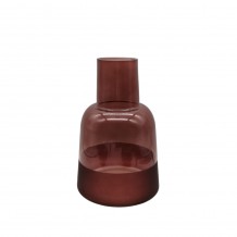 ZEME ΒΑΖΟ ΓΥΑΛΙ ΔΙΑΦΑΝΟ ΜΑΤ ΜΠΟΡΝΤΩ Δ15xΥ23 5cm c347319