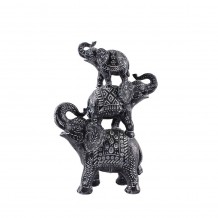 IRAMBA 4 ΔΙΑΚΟΣΜΗΤΙΚΟ POLYRESIN ΜΑΥΡΟ ΛΕΥΚΟ 22 8x9 5xY32cm c347342